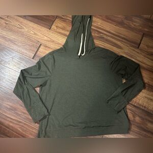 Zobha green hooded sweatshirt large activewear yoga gym comfort soft